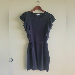 Little Black Dress with Ruffles